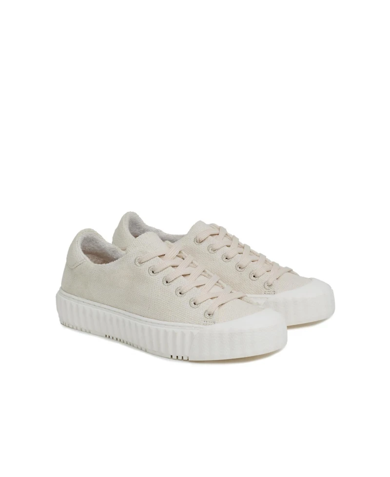 Lace Up Recyc Canvas Low Top Sneakers