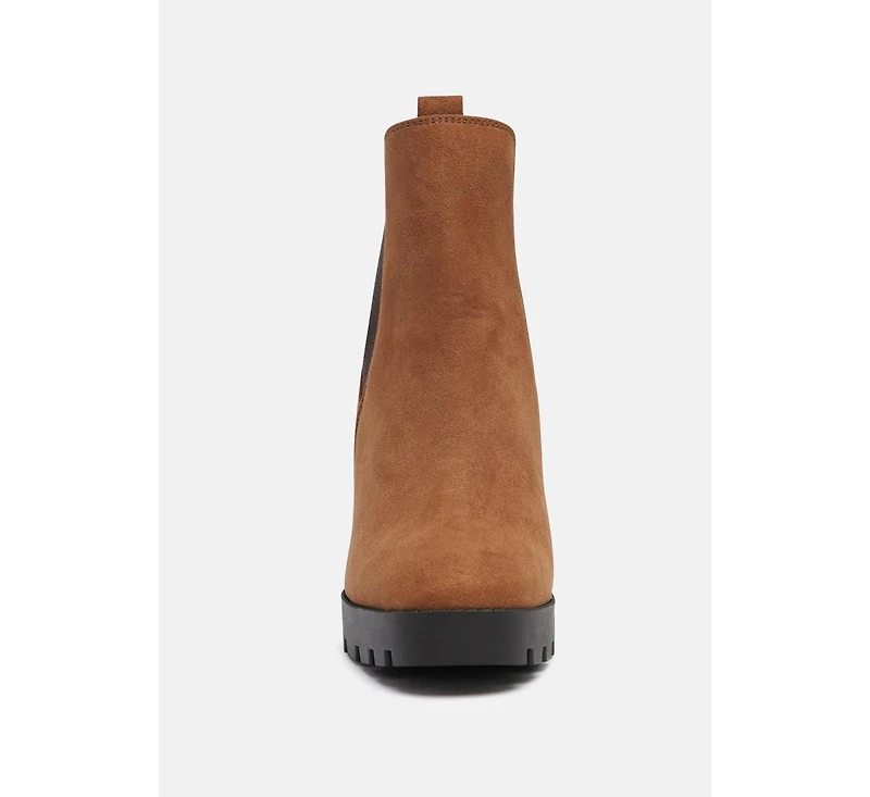 Womens sonia block heeled boots