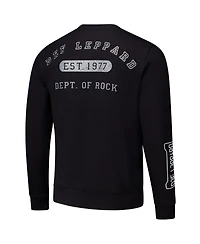 Freeze Max Men's Black Def Leppard Department of Rock Pullover Sweatshirt