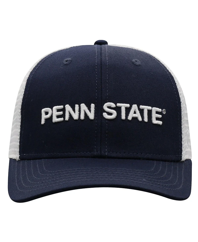 Top of the World Men's True Navy Penn State Nittany Lions Trucker Adjustable Hat