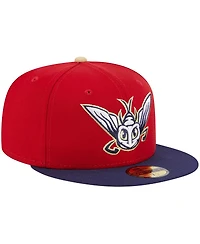 New Era Men's Red Harrisburg Senators Theme Nights Mayflies 59FIFTY Fitted Hat