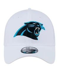 New Era Men's White Carolina Panthers Main 39THIRTY Flex Hat