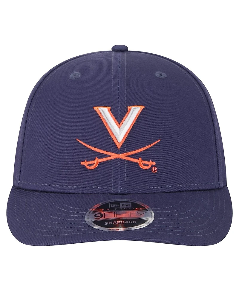 New Era Men's Navy Virginia Cavaliers Low Profile 9FIFTY Snapback Hat