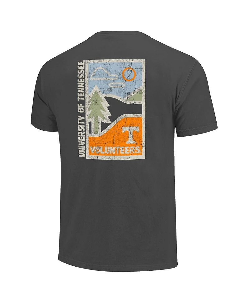 Image One Men's Graphite Tennessee Volunteers Comfort Colors Minimal Vista Distressed Graphics T-Shirt