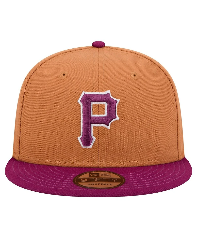 New Era Men's Brown/Purple Pittsburgh Pirates Color Pack Two-Tone 9FIFTY Snapback Hat