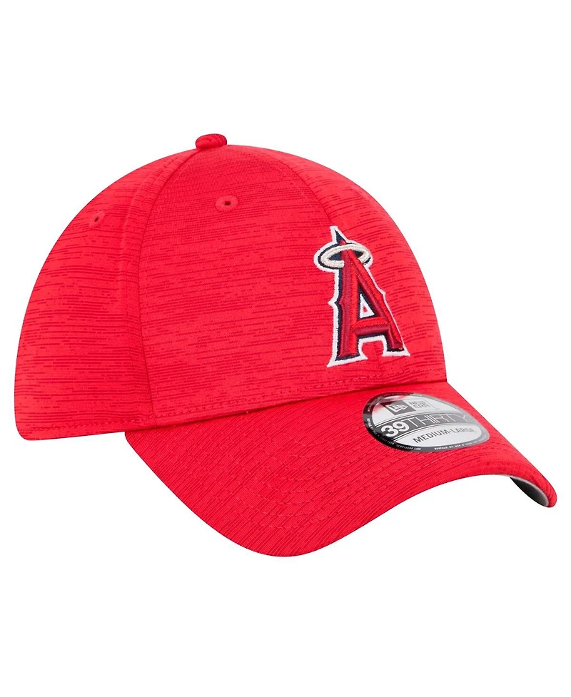 New Era Men's Red Los Angeles Angels Tech 39THIRTY Flex Hat