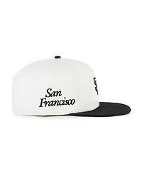 '47 Brand Women's White/Black San Francisco Giants Foundation Captain Snapback Hat