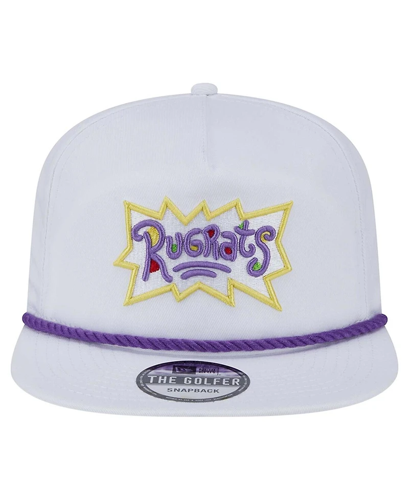 New Era Men's White Rugrats Golfer Snapback Hat