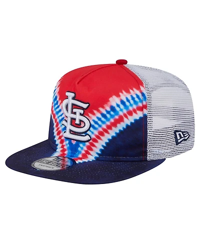 New Era Men's St. Louis Cardinals Tie-Dye Golfer Trucker Adjustable Hat