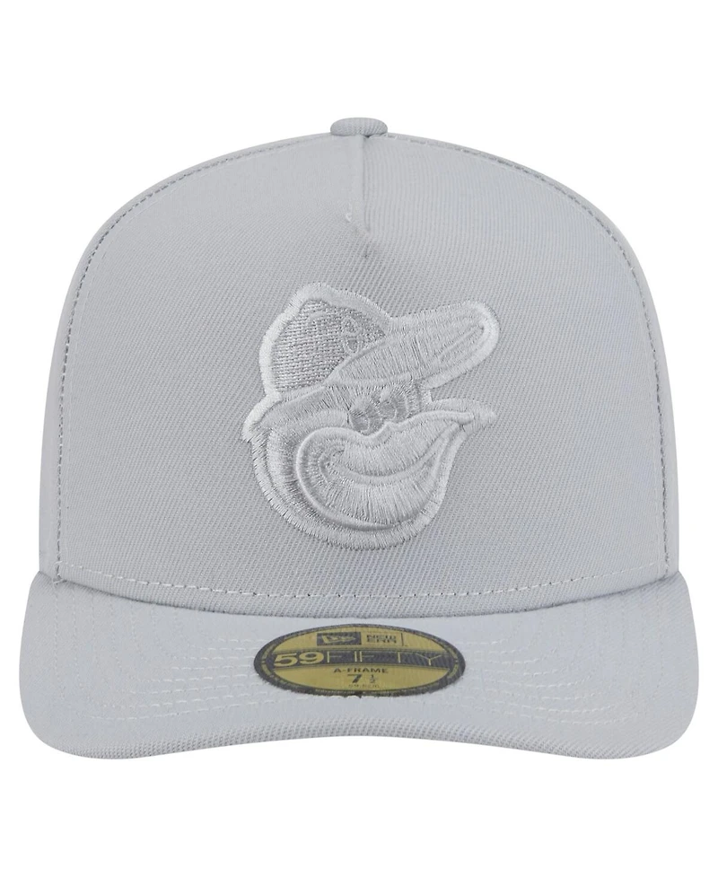 New Era Men's Gray Baltimore Orioles Colorpack 59FIFTY Fitted Hat