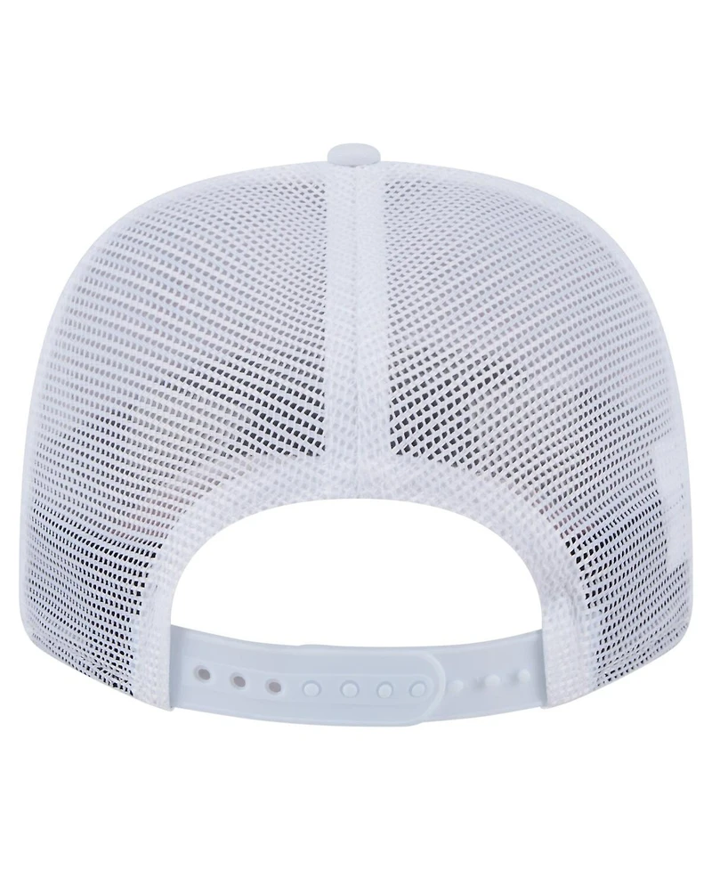 New Era Men's White Los Angeles Dodgers Flamingo Mesh Back 9SEVENTY Stretch-Snap Hat