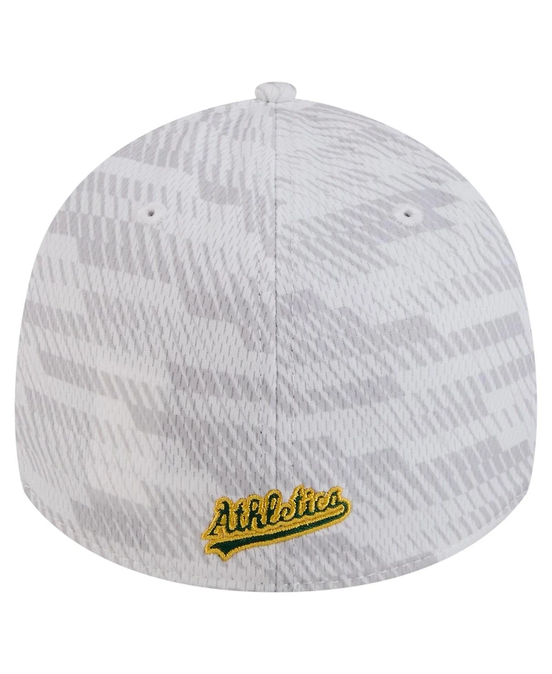 New Era Men's White Athletics Graded 39THIRTY Flex Hat