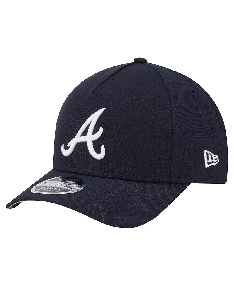 New Era Men's Navy Atlanta Braves 9FORTY M-Crown Adjustable Hat