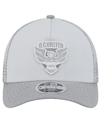 New Era Men's Gray D.c. United Color Pack 9FORTY A-Frame Adjustable Trucker Hat