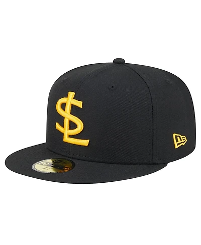 New Era Men's Black/White Salt Lake Bees Authentic Collection 59FIFTY Fitted Hat
