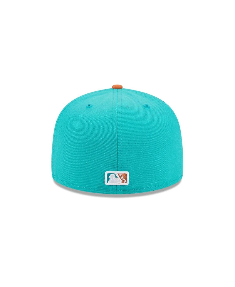 New Era Men's Turquoise Winston-Salem Dash Theme Nights 59FIFTY Fitted Hat