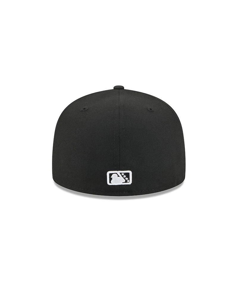 New Era Men's Black Myrtle Beach Pelicans Theme Nights 59FIFTY Fitted Hat