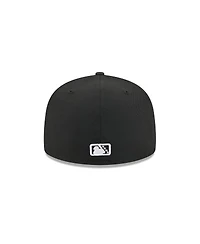 New Era Men's Black Myrtle Beach Pelicans Theme Nights 59FIFTY Fitted Hat