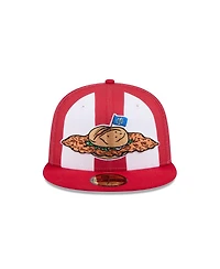 New Era Men's Red Fort Wayne Tin Caps Theme Nights 59FIFTY Fitted Hat