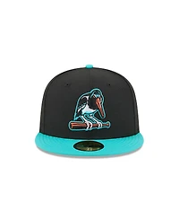 New Era Men's Black Bowie Baysox Theme Nights 59FIFTY Fitted Hat