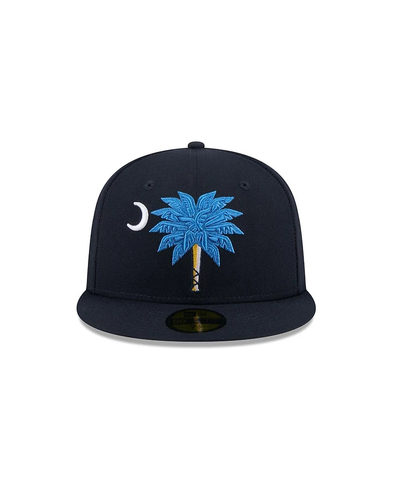 New Era Men's Navy Myrtle Beach Pelicans Theme Nights 59FIFTY Fitted Hat