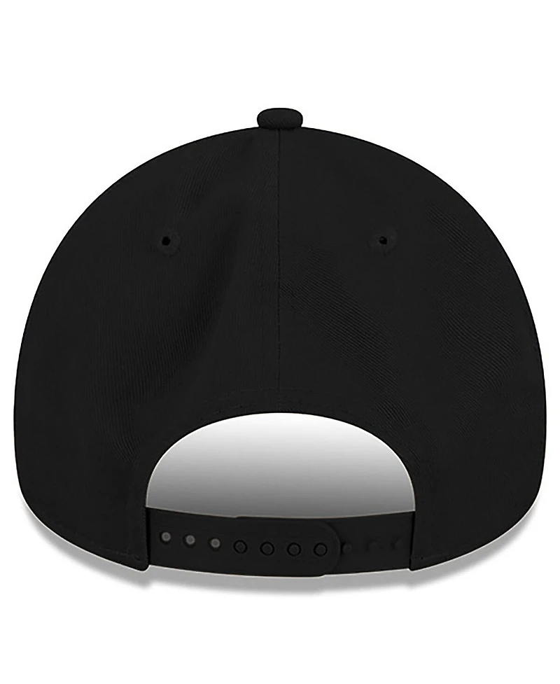 New Era Men's Black Bubba Wallace 9FORTY A-Frame Patch Adjustable Hat