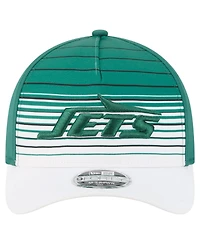New Era Men's White/Green New York Jets Adventure Gradient 9FORTY M-Crown A-Frame Adjustable Hat