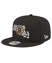 New Era Men's Black Boston Bruins State Pride 9FIFTY Snapback Hat