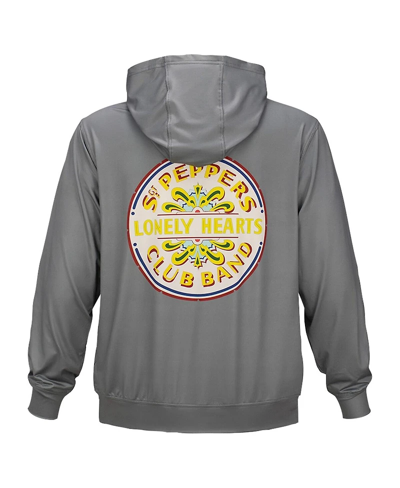 Section 119 Men's and Women's Gray The Beatles Sgt. Pepper Vintage Seal Upf 50 Pullover Hoodie