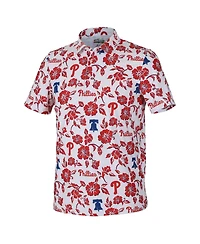 Reyn Spooner Men's White Philadelphia Phillies Pua Performance Polo Shirt