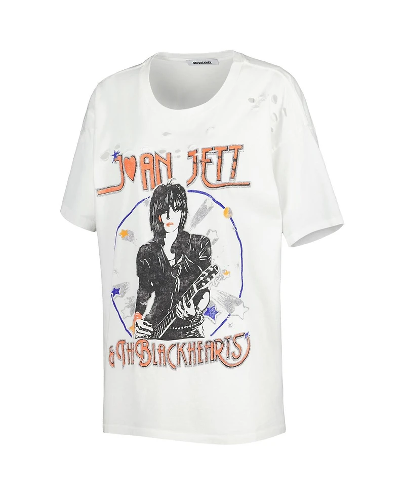 Daydreamer Women's White Joan Jett Graphic T-Shirt