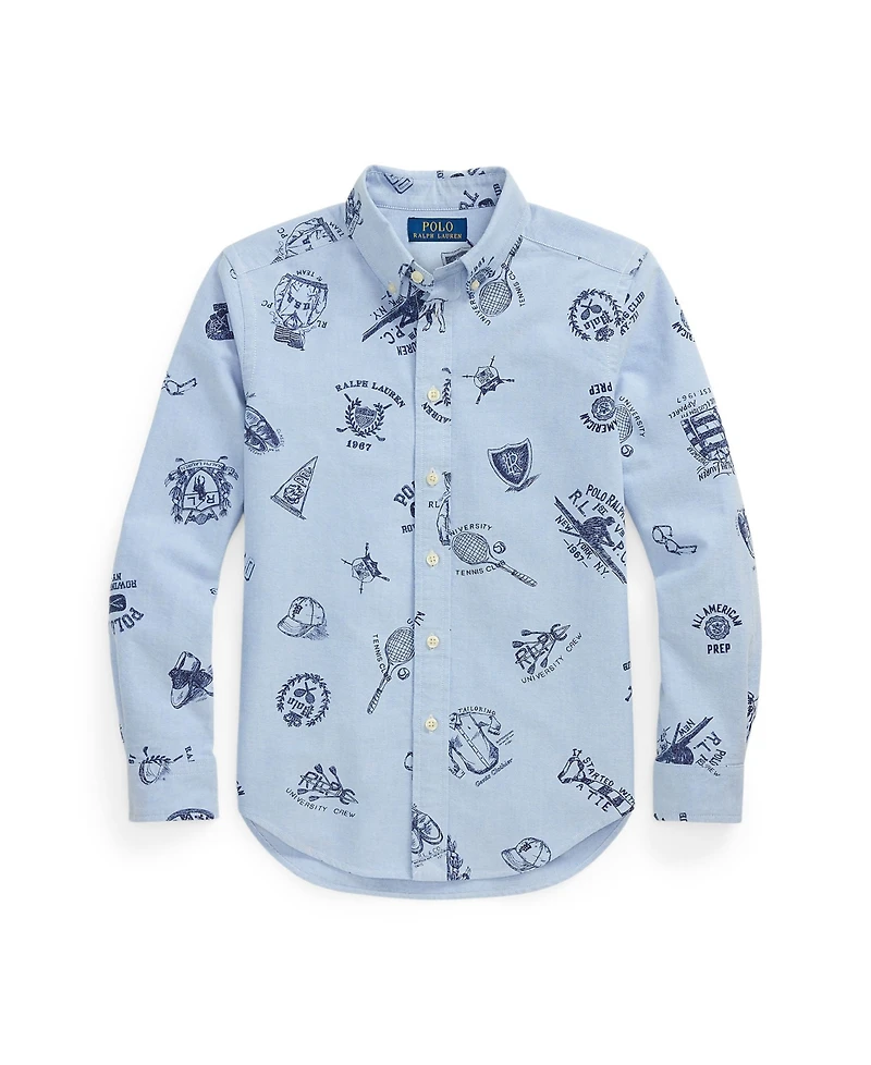 Polo Ralph Lauren Big Boys Oxford Graphic Shirt