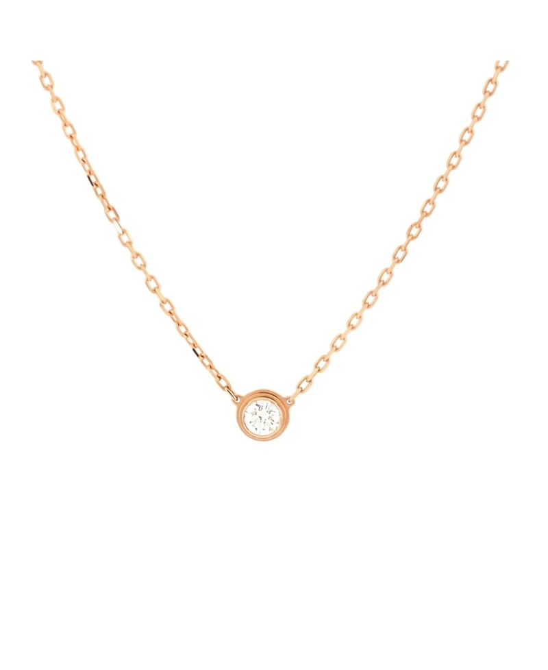 Pre-Owned Cartier Large Cartier D'Amour Pendant Necklace 18K White Gold with Diamond