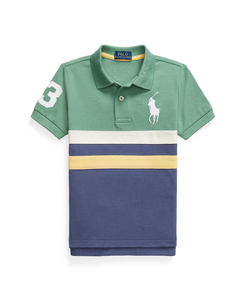 Polo Ralph Lauren Toddler and Little Boys Big Pony Mesh Shirt
