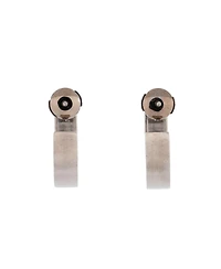 Pre-Owned Cartier 5.5mm Love 6 Diamonds Hoop Earrings 18K White Gold with Diamonds