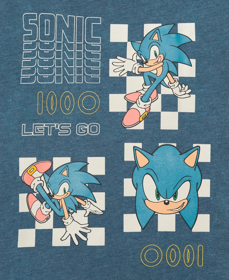 Sonic Little & Big Boys Short Sleeve T-Shirt