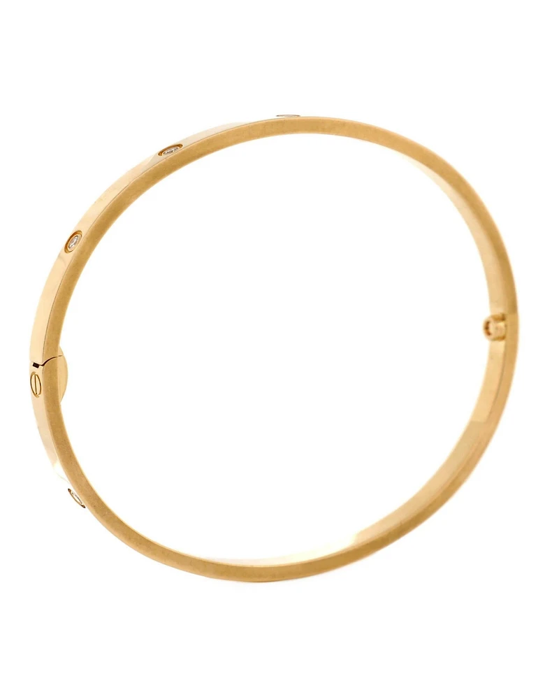 Pre-Owned Cartier Small Love 10 Diamond Bracelet 18K Gold with Diamonds