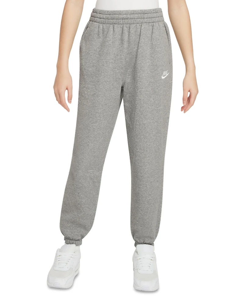 Nike Big Girls Sportswear Club Fleece Loose Logo Joggers