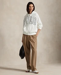 Polo Ralph Lauren Women's Logo Lightweight Fleece Full-Zip Hoodie Sweatshirt