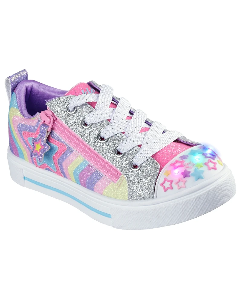 Skechers Little Girls Twinkle Toes: Twinkle Sparks - Cosmic Burst Light-Up Casual Sneakers from Finish Line