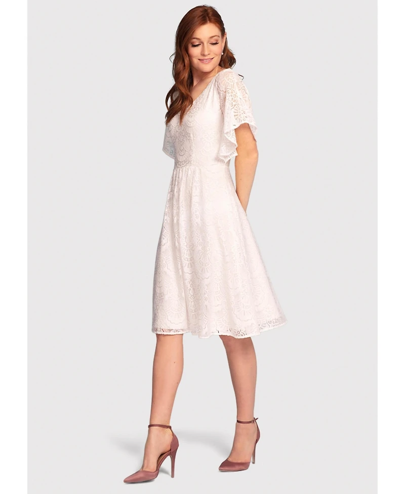 Alie Street London Women's Beth Kimono Dress (Ivory White)