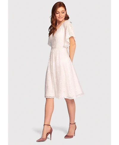 Alie Street London Women's Beth Kimono Dress (Ivory White)