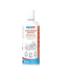 Ubavet Stain and Odor Remover for Dogs & Cats – Powerful Enzyme Cleaner – (16.9 fl oz / 500ml)