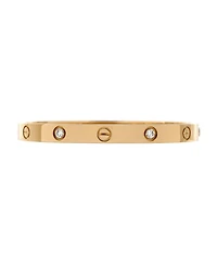 Pre-Owned Cartier Love 4 Diamond Bracelet 18K Gold with Diamonds