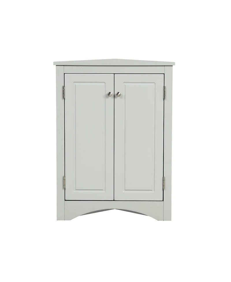 Casainc 31.5"H Triangle Corner Cabinet, Adjustable Shelves