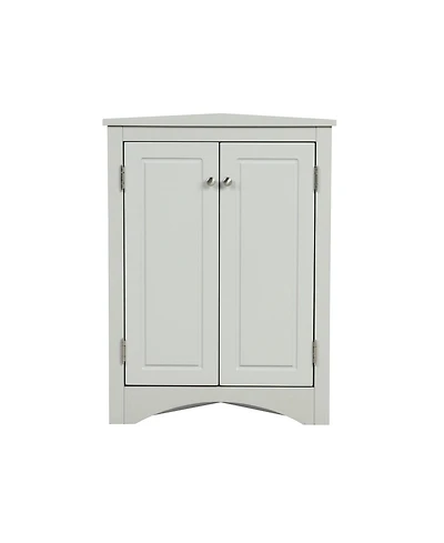 Casainc 31.5"H Triangle Corner Cabinet, Adjustable Shelves