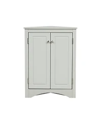 Casainc 31.5"H Triangle Corner Cabinet, Adjustable Shelves
