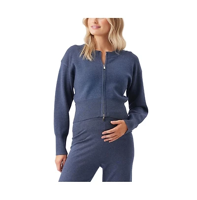 Ripe Maternity Delta Zip Through Knit