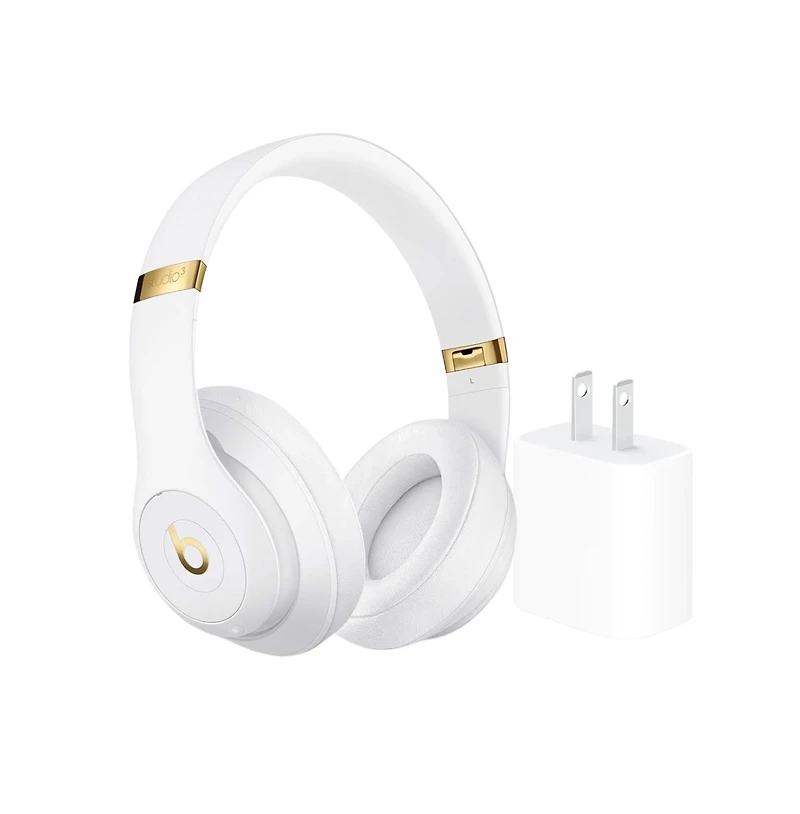 Beats - Studio 3 Wireless Bluetooth Headphones + Power Adapter
