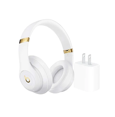 Beats - Studio 3 Wireless Bluetooth Headphones + Power Adapter
